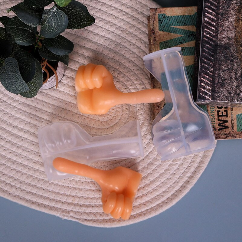 Κερί αντίχειρα σιλικόνης χειρονομία Γύψινο σαπούνι σταγόνα κόλλα πάγου Κύβος σοκολάτας για κερί Φόρμα κεριών Σετ εύκολο να ξεφορμάρεται Διακοσμητικό