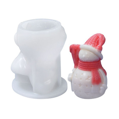 Διακόσμηση σπιτιού DIY Craft Κερί Κατασκευή Χιονάνθρωπος Χριστουγεννιάτικο Στολίδι Καλούπια Ρητίνης Καλούπι σιλικόνης Καλούπι Χριστουγεννιάτικου Δέντρου Κερί