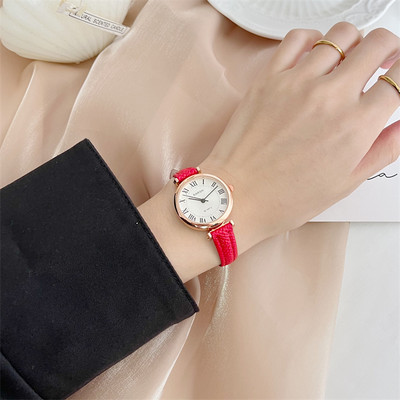 Casual γυναικείο ρολόι - με δερμάτινο λουράκι