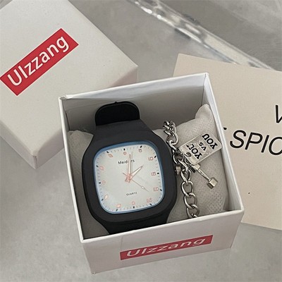 Ceas casual de dama cu curea din silicon