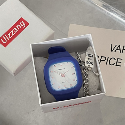 Ceas casual de dama cu curea din silicon