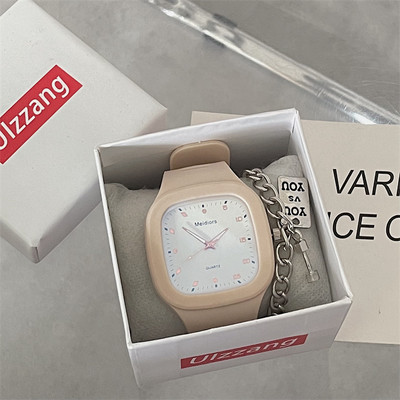 Ceas casual de dama cu curea din silicon