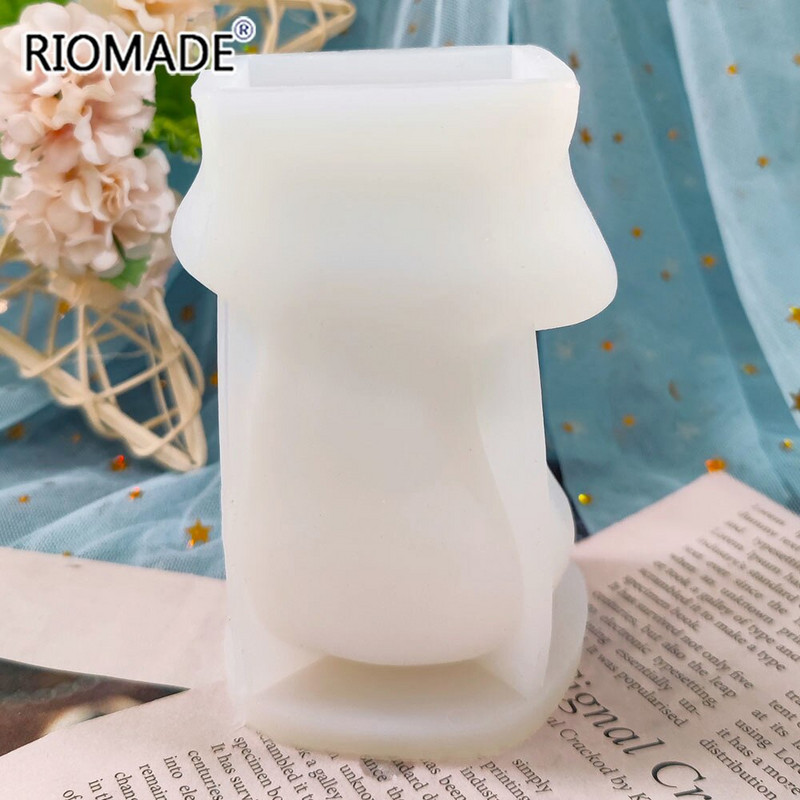 Mucegai din silicon pentru vază David Head DIY Lumânare din rășină de gips Mucegai pentru aromoterapie pentru suport pentru stilou Vază Artizanat Mucegai pentru decorare