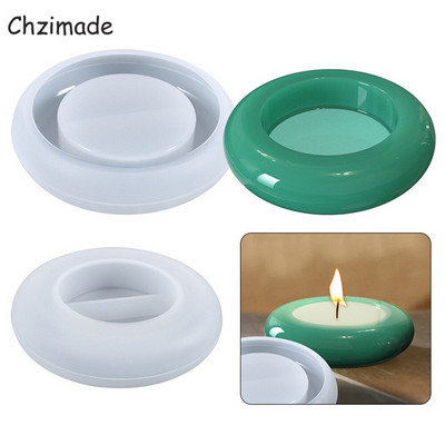 Chzimade 1Pcs Οβάλ Κερί Αρωματοθεραπείας Καλούπι σιλικόνης Χειροποίητο Ρητίνη Σαπούνι Φόρμες Αποθήκευσης Φτιάχνοντας Diy Διακόσμηση Σπιτιού