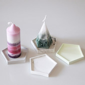 Pentagon alap lakberendezési cikkek tányérok beton edény kézzel készített forma ovális kerek négyzet alakú kocka gyertyatartó szilikon forma