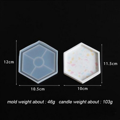 Pentagon alap lakberendezési cikkek tányérok beton edény kézzel készített forma ovális kerek négyzet alakú kocka gyertyatartó szilikon forma