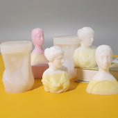 Abstraktné telo Silikónová forma na sviečky pre DIY Aromaterapeutické sviečky Sadrové ozdoby Mydlo Epoxidová živica Forma Remeselné nástroje