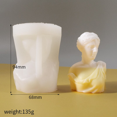 Abstraktné telo Silikónová forma na sviečky pre DIY Aromaterapeutické sviečky Sadrové ozdoby Mydlo Epoxidová živica Forma Remeselné nástroje