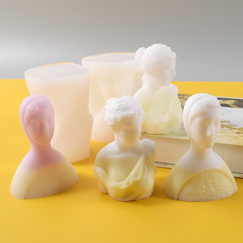 Abstraktné telo Silikónová forma na sviečky pre DIY Aromaterapeutické sviečky Sadrové ozdoby Mydlo Epoxidová živica Forma Remeselné nástroje