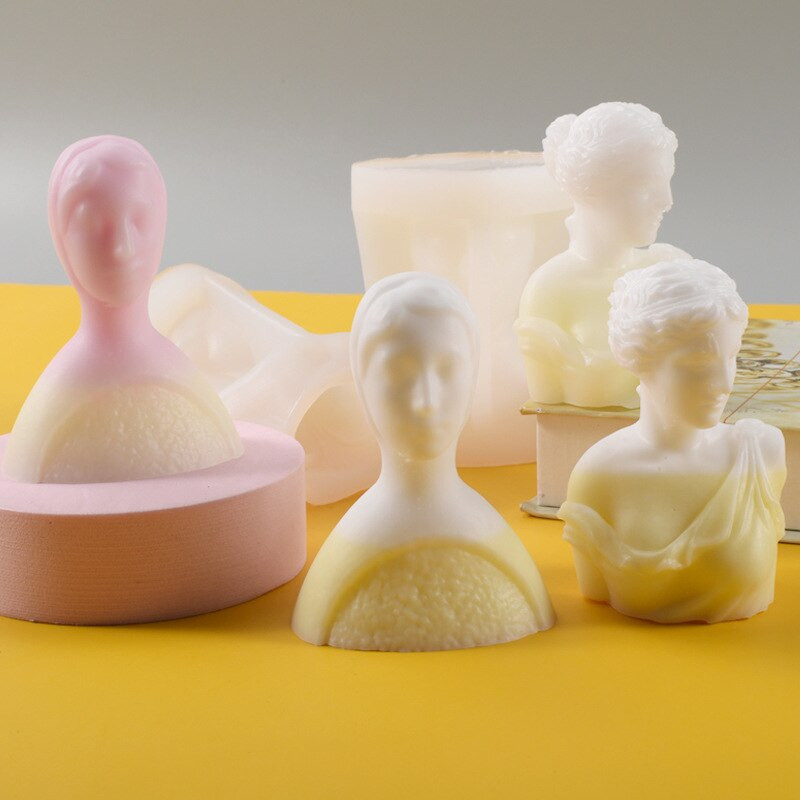 Abstraktné telo Silikónová forma na sviečky pre DIY Aromaterapeutické sviečky Sadrové ozdoby Mydlo Epoxidová živica Forma Remeselné nástroje