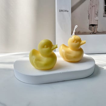 DIY 3D Duck Candle Mould Silicone Handmade Candle Wax Mould Aromatherapy Ρητίνη γύψου σοκολάτα καλούπια σαπουνιού παγοκύβου Διακόσμηση σπιτιού