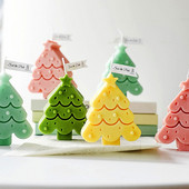 Καλούπι σιλικόνης Χριστουγεννιάτικου Δέντρου για DIY Κερί Καλούπι Σαπουνιού Χειροποίητο Φοντάν Καλούπια ψησίματος σοκολάτας Προμήθειες διακόσμησης χειροτεχνίας σπιτιού