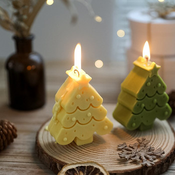 Коледна елха Силиконова форма за Направи си сам форма за сапун за свещи Ръчно изработени форми за печене на фондан Шоколадови форми за домашни занаяти Декорация