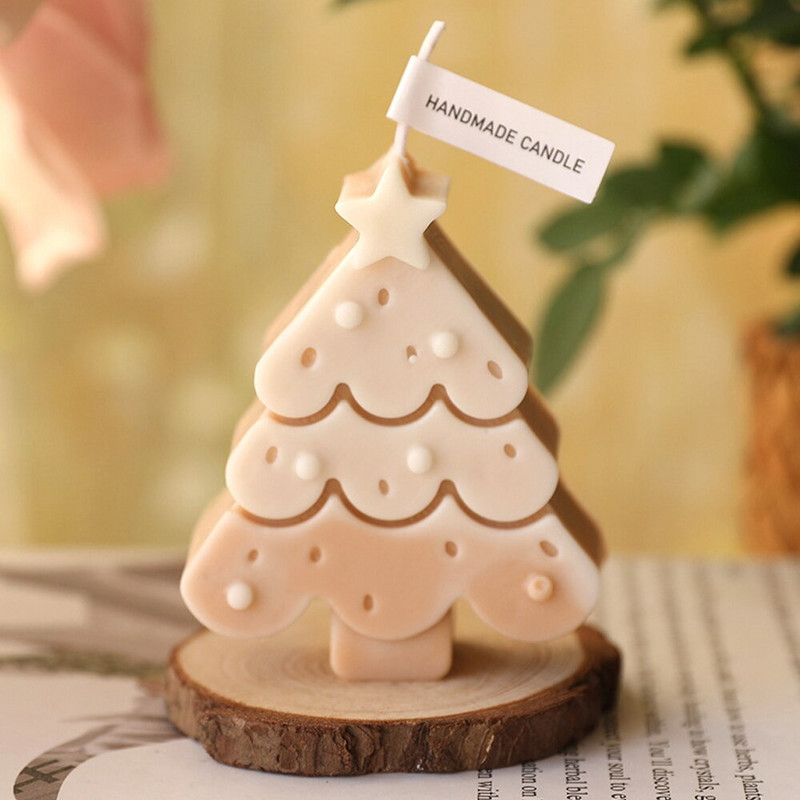Καλούπι σιλικόνης Χριστουγεννιάτικου Δέντρου για DIY Κερί Καλούπι Σαπουνιού Χειροποίητο Φοντάν Καλούπια ψησίματος σοκολάτας Προμήθειες διακόσμησης χειροτεχνίας σπιτιού