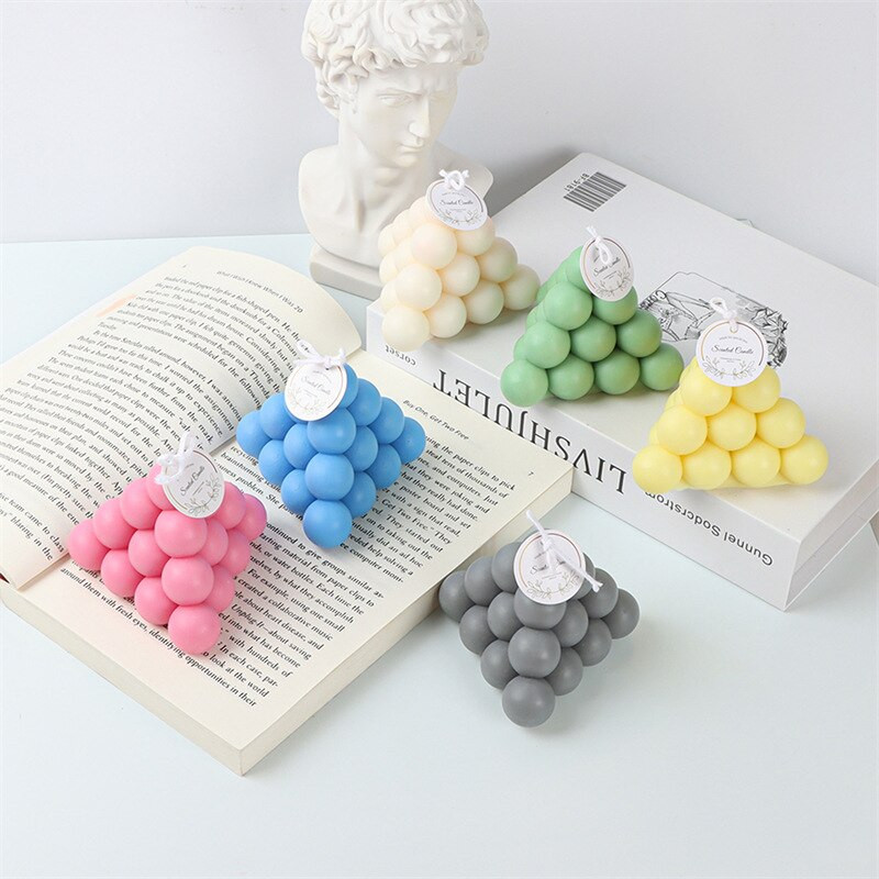 3D φόρμα κεριών πυραμίδας DIY Pyramid Cube Mousse για κέικ Μαγική μπάλα Αρωματική φόρμα σαπουνιού Φόρμα πυριτίου Καλούπια σιλικόνης χειροποίητα