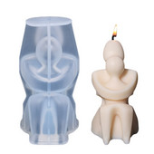 Ema ja poeg embavad silikoonküünla vorm DIY inimese silikoonvorm aromaatsed küünlad silikoonvormid käsitsi valmistatud vormid krohvi jaoks