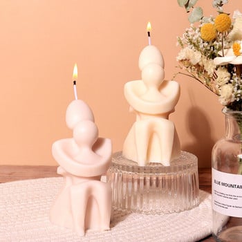 Mother and Son Embrace Silicone Candle Mold DIY Human Silicone Mold Αρωματικά κεριά Καλούπια πυριτίου Χειροποίητα καλούπια για γύψο
