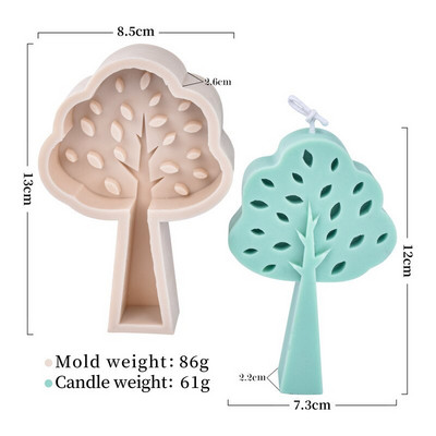 DIY Leaves Mold Candle Making Supplies Wholesale Aroma Candles Form for Candles 3d Καλούπια σιλικόνης Handmade Forms Resin Mold Kit