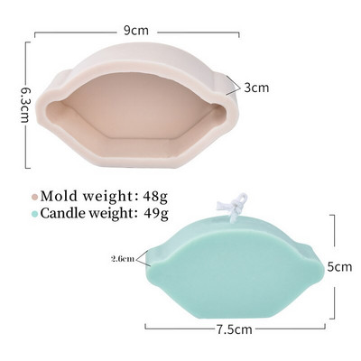 DIY Leaves Mold Candle Making Supplies Wholesale Aroma Candles Form for Candles 3d Καλούπια σιλικόνης Handmade Forms Resin Mold Kit