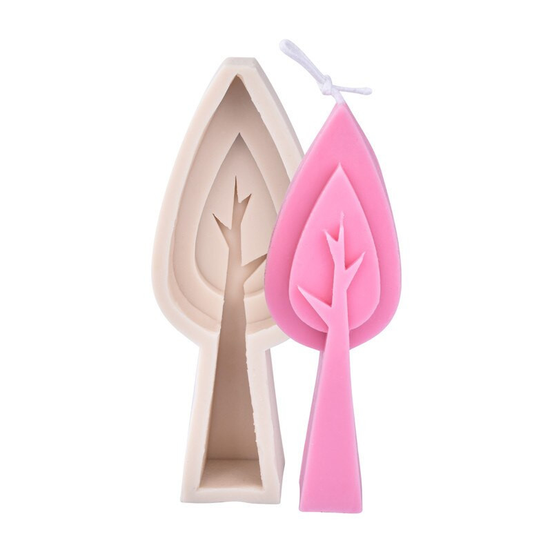 DIY Leaves Mold Candle Making Supplies Wholesale Aroma Candles Form for Candles 3d Καλούπια σιλικόνης Handmade Forms Resin Mold Kit