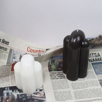 DIY Σταυρός σχήματος U Αψίδα Καλούπι Κεριού Υψηλής Φινιρίσματος Εύκολη Ξεκαλουπώματος 3D Πλαστικό Καλούπι Κεριού DIY Χειροκίνητο Καλούπι Κεριού Καλούπι Can Molds