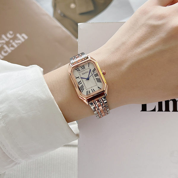 Ceas casual de dama de culoare auriu si argintiu