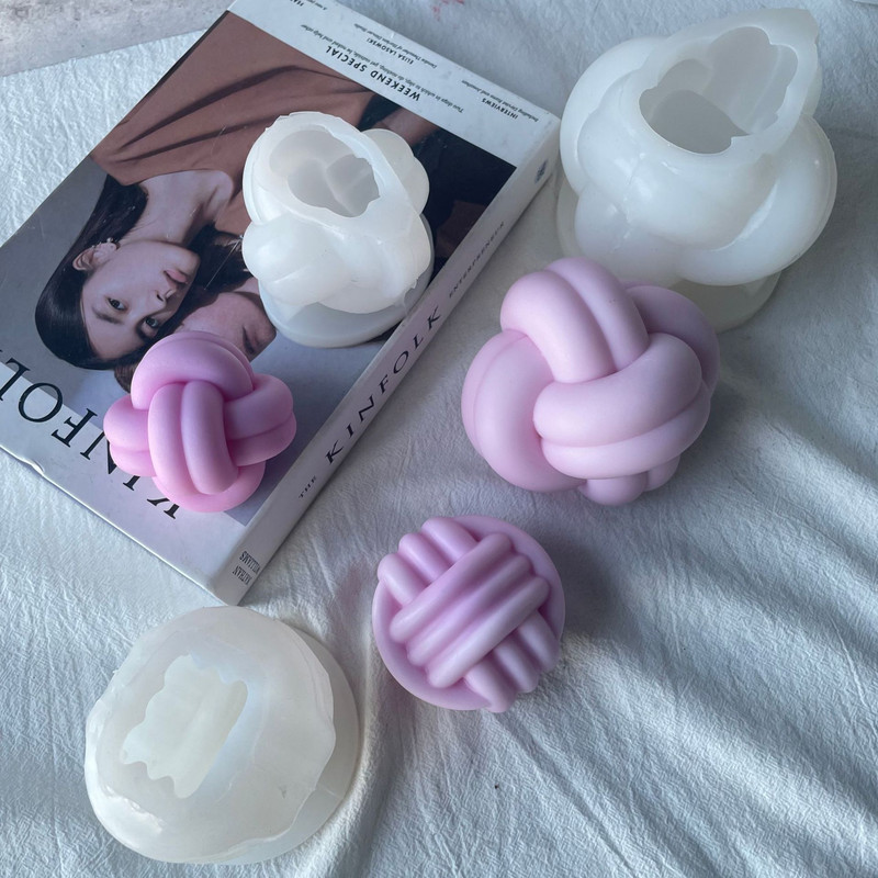 Μάλλινη φόρμα για κερί Τρισδιάστατο χοντρό μαλλί Σχοινί Αρωματοθεραπείας Κερί Γύψινο Ρητίνη Σπίτι Διακόσμηση για τούρτα Φόρμα σιλικόνης 3d