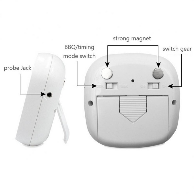 Οθόνη αφής LCD Ψηφιακό θερμόμετρο μπάρμπεκιου Termometro με χρονοδιακόπτη συναγερμού και μαγνητικό κρέας Φαγητό νερό Γάλα Εργαλεία κουζίνας Gadgets