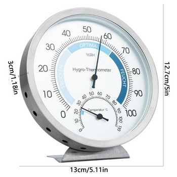 Υγρόμετρο επιφάνειας εργασίας Θερμόμετρο Θερμόμετρο πολλαπλών χρήσεων για θερμοκρασία δωματίου Χωρίς αισθητήρα υγρασίας θερμοκρασίας μπαταρίας με Displa