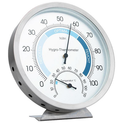Настолен хигрометър Термометър Многофункционален термометър за стайна температура Без батерия Сензор за температура и влажност с дисплей