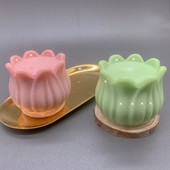 Μεγάλη τρισδιάστατη φόρμα κεριών σιλικόνης τουλίπα Καλούπι σιλικόνης 3d Aroma Candles Form for Candles Diy Candle Making Kit Molds