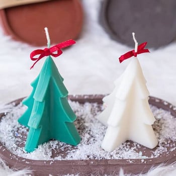 Направи си сам Ароматна свещ от боров кедър Акрилна форма Коледни подаръци Консумативи за занаяти Ароматизирана коледна елха Свещи Мухъл за домашен декор