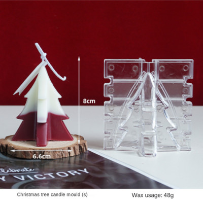 DIY Αρωματικό κερί Ακρυλικό Κέδρος Πεύκου Χριστουγεννιάτικα δώρα Προμήθειες χειροτεχνίας Αρωματικό κερί Χριστουγεννιάτικου δέντρου Κατασκευή καλουπιών Διακόσμηση σπιτιού