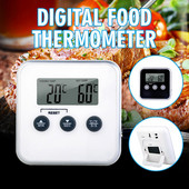 Elektronički digitalni termometri za hranu Mjerač vremena Mjerač temperature pećnice za meso Mjerač Kuhinjski termometar Sonda sa sondom Tester za kuhanje