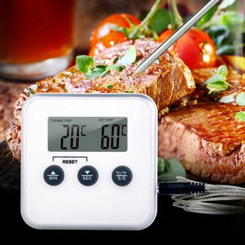 Ηλεκτρονικά ψηφιακά θερμόμετρα τροφίμων Χρονοδιακόπτης Μετρητής θερμοκρασίας φούρνου Μετρητής θερμοκρασίας φούρνου Αισθητήρας θερμομέτρου κουζίνας με αισθητήρα μαγειρέματος