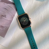 Moodne silikoonrihmaga kandiline käekell