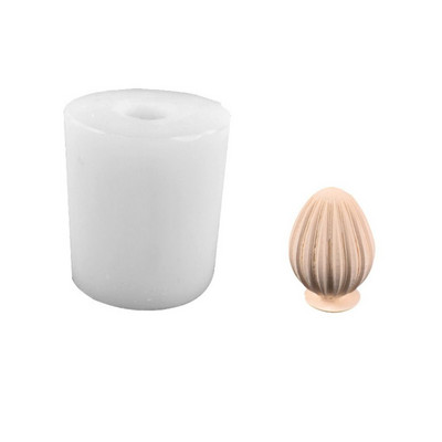 Ριγέ κερί αυγού Καλούπια σιλικόνης για αρωματικά κεριά από ρητίνη Χειροποίητα Diy Κερί Κατασκευής Κιτ Φόρμα Μορφές Καλούπια χειροτεχνίας από πυρίτιο