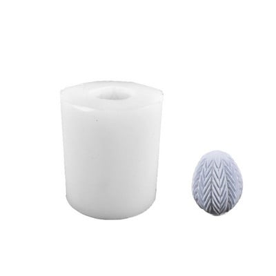 Ριγέ κερί αυγού Καλούπια σιλικόνης για αρωματικά κεριά από ρητίνη Χειροποίητα Diy Κερί Κατασκευής Κιτ Φόρμα Μορφές Καλούπια χειροτεχνίας από πυρίτιο