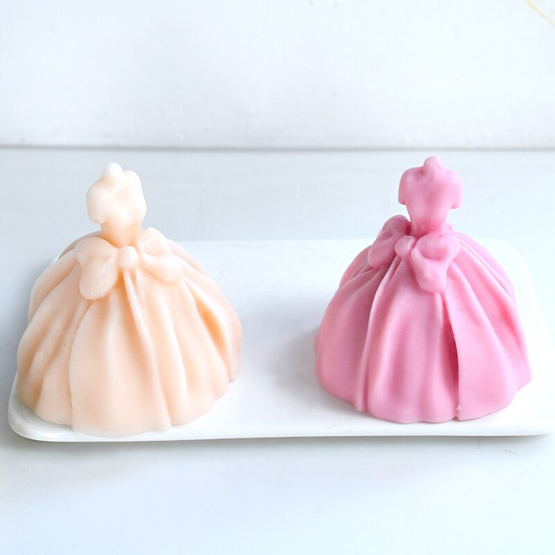 Rochie de mireasa Lumanare Mucegai din silicon DIY Handmade Arta Lumanare Tencuiala Decorare Mucegai Decorat Nunta Banchet Mucegai Cadou de vacanta