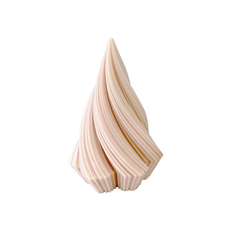 Καλούπι κεριού σιλικόνης DIY Κωνικό γεωμετρικό κυρτό στύλο 3D Δημιουργικό περιστροφικό κωνικό γύψο από εποξειδική ρητίνη Χειροποίητο καλούπι