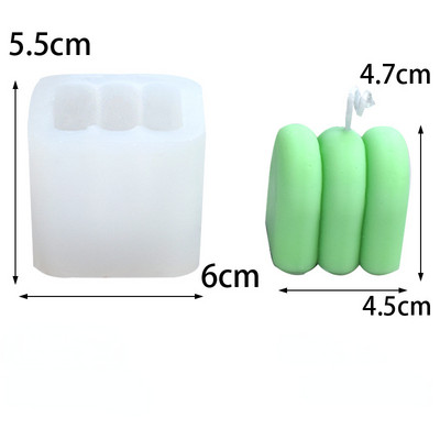 Silikónová forma na sviečky, geometrické tvary, abstraktné, ručne vyrábané mydlo, sadrová živica, remeselná silikónová forma, bytová dekorácia, párty, darčeková forma