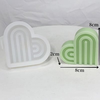 Silikónová forma na sviečky, geometrické tvary, abstraktné, ručne vyrábané mydlo, sadrová živica, remeselná silikónová forma, bytová dekorácia, párty, darčeková forma