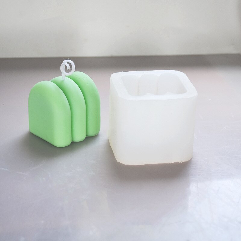 Silikónová forma na sviečky, geometrické tvary, abstraktné, ručne vyrábané mydlo, sadrová živica, remeselná silikónová forma, bytová dekorácia, párty, darčeková forma