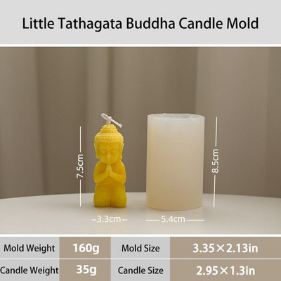2022 νέο θέμα Aromatherapy Mold Resin Buddhist Soap Mould Κινεζικό κερί Πηλός σιλικόνης γύψος Buddha Kwan Yin