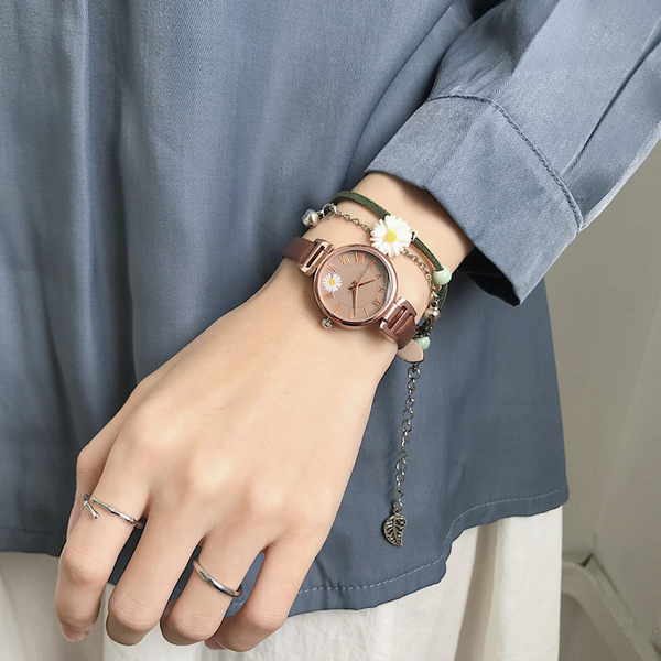 Casual γυναικείο ρολόι με στρογγυλό σχήμα