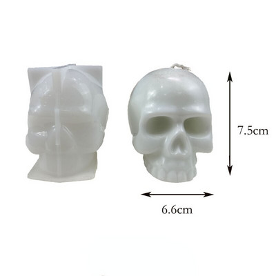 Skull Grimace Pumpkin Candle Mold DIY Ζώο Κερί Κατασκευής Σαπουνιού Ρητίνη Πηλός Μούχλα Πάγου Φιτίλι Δώρα Απόκριες Χειροτεχνία Διακόσμηση σπιτιού
