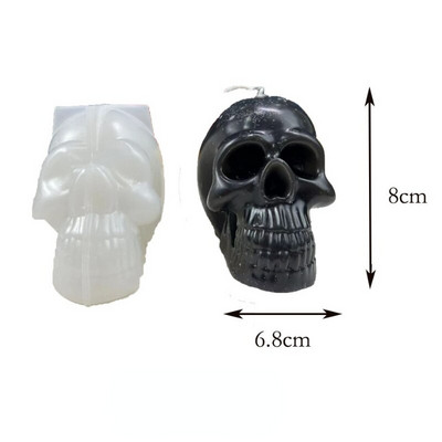 Skull Grimace Pumpkin Candle Mold DIY Ζώο Κερί Κατασκευής Σαπουνιού Ρητίνη Πηλός Μούχλα Πάγου Φιτίλι Δώρα Απόκριες Χειροτεχνία Διακόσμηση σπιτιού