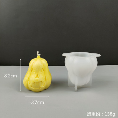 Skull Grimace Pumpkin Candle Mold DIY Ζώο Κερί Κατασκευής Σαπουνιού Ρητίνη Πηλός Μούχλα Πάγου Φιτίλι Δώρα Απόκριες Χειροτεχνία Διακόσμηση σπιτιού