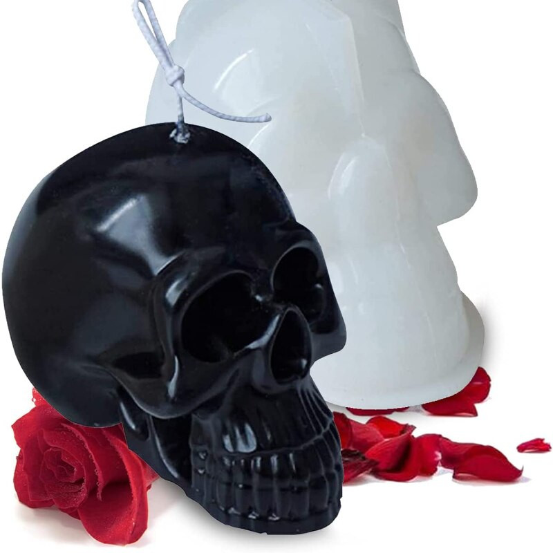 Skull Grimace Pumpkin Candle Mold DIY Ζώο Κερί Κατασκευής Σαπουνιού Ρητίνη Πηλός Μούχλα Πάγου Φιτίλι Δώρα Απόκριες Χειροτεχνία Διακόσμηση σπιτιού