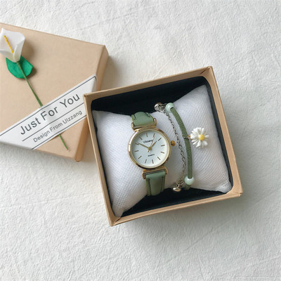 Μοντέρνο γυναικείο ρολόι με λουράκι από οικολογικό δέρμα - πολλά χρώματα